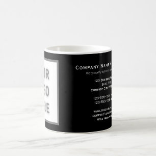 Mug Carte de visite de Modèle de texte du logo personn