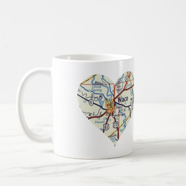 Mug Carte des années 50 de Waco (Gauche)