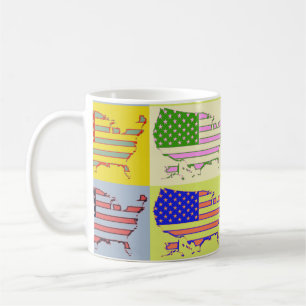 Mug Carte des Etats-Unis - bruit