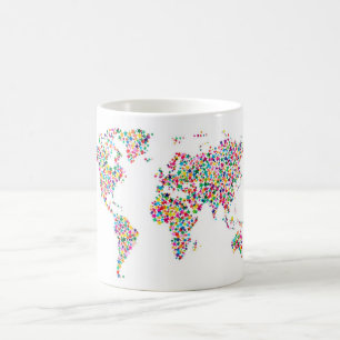 Mug Carte des étoiles de la carte du monde