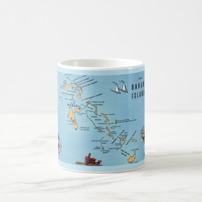 Mug Carte des îles Bahamas (Centre)