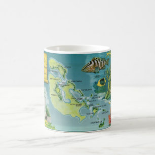 Mug Carte des îles Bahamas