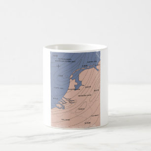 Mug Carte des prévisions météo Pays-Bas