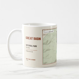 Mug Carte des sentiers de randonnée du Great Basin Nat