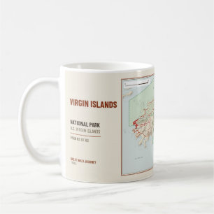 Mug Carte des sentiers de randonnée du parc national d