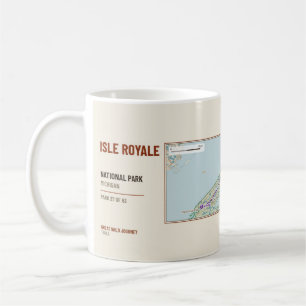 Mug Carte des sentiers de randonnée du parc national d