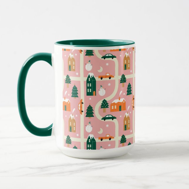Mug Carte des vacances de Noël Motif (Gauche)