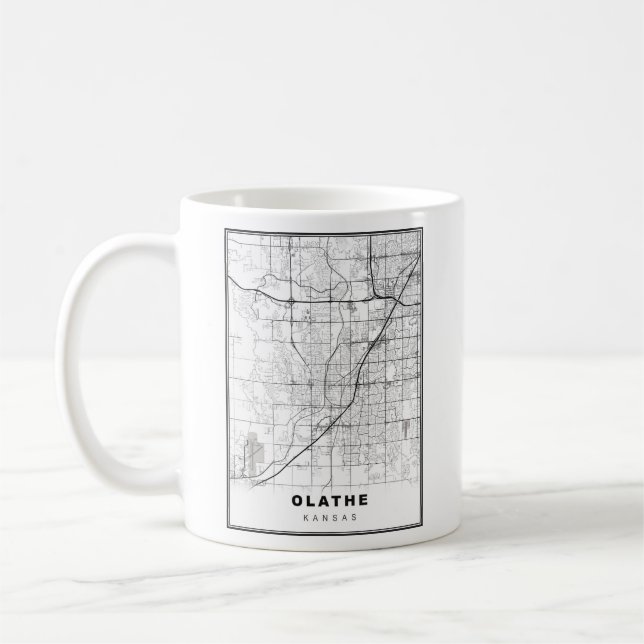 Mug Carte d'Olathe (Gauche)