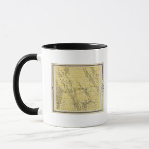 Mug Carte du comté de Chickasaw, État de l'Iowa