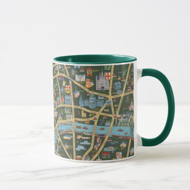 Mug Carte du Daily Telegraph de Londres (Droite)