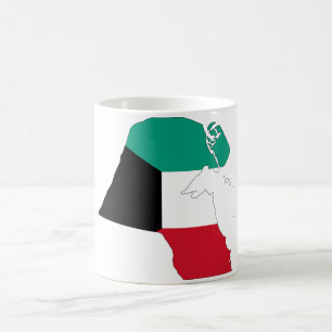 Mug Carte du drapeau du Koweït