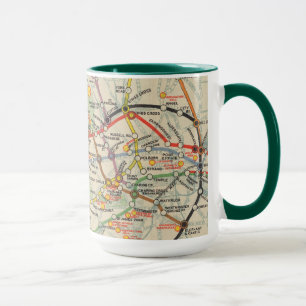 Mug Carte du métro de Londres