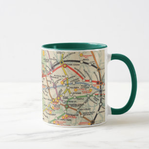 Mug Carte du métro de Londres