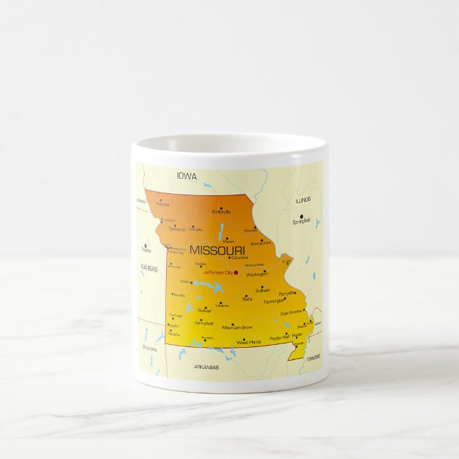 Mug Carte Du Missouri (Créateur téléchargé)