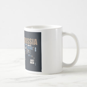 Mug Carte du monde dans les mots