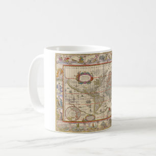 Mug Carte du monde médiéval par Willem Blaeu