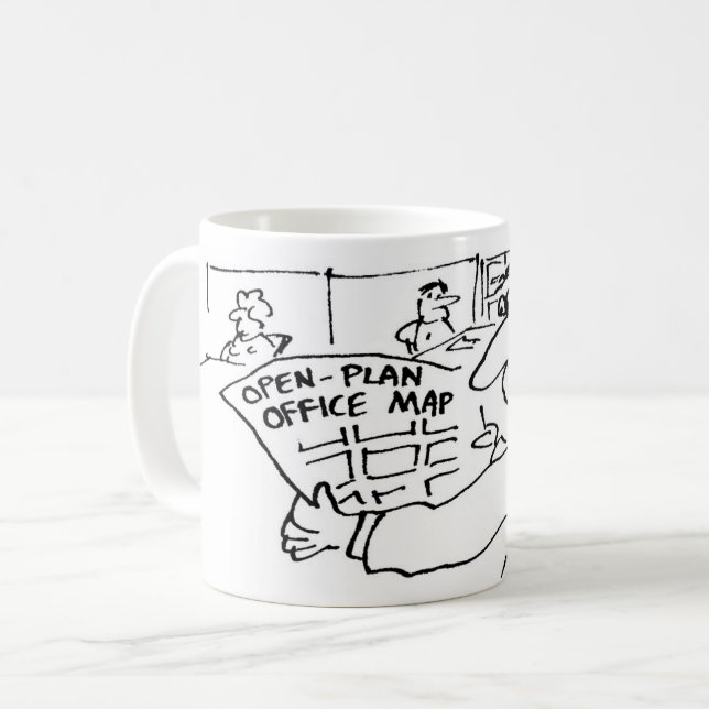 Mug Carte du plan ouvert. Bureau de Funny (Devant gauche)