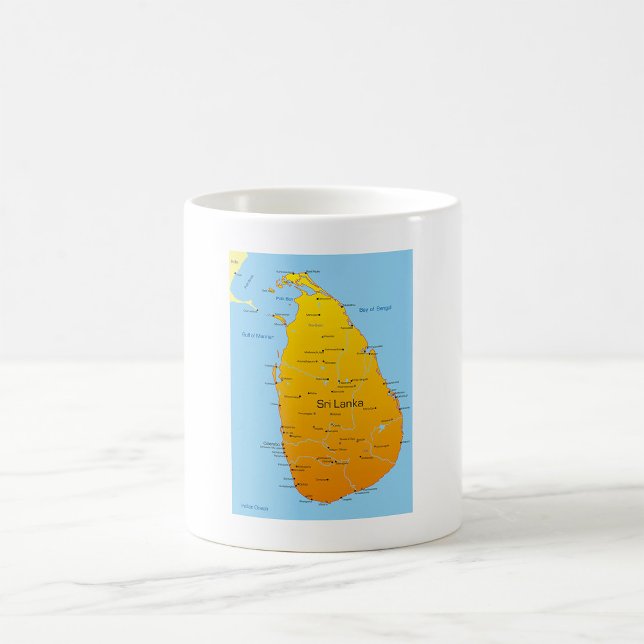 Mug Carte du Sri Lanka (Créateur téléchargé)