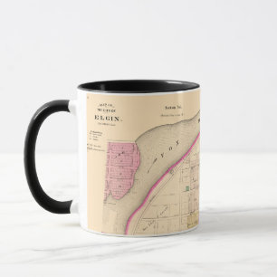 MUG CARTE ELGIN ILLINOIS 1871