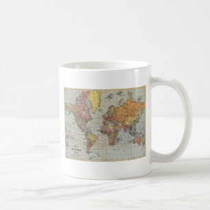 Mug Carte générale vintage du monde