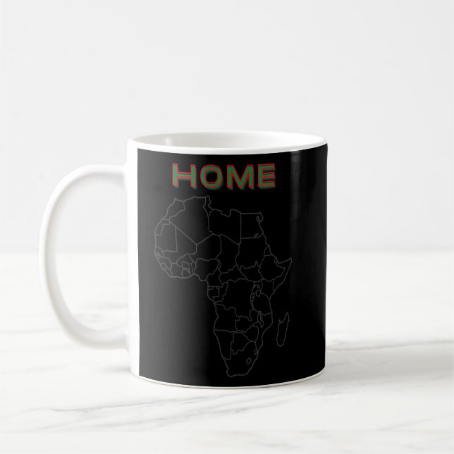 Mug Carte géographique de l'AfriqueAfrique Accueil (Gauche)