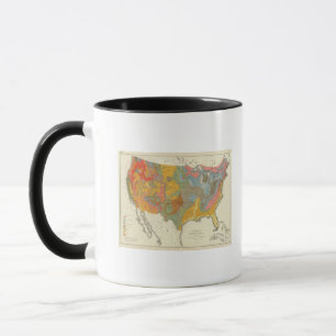 Mug Carte géologique américaine