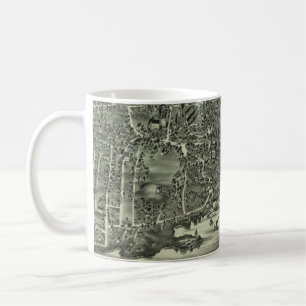 Mug Carte imagée vintage de Marblehead mA (1882)