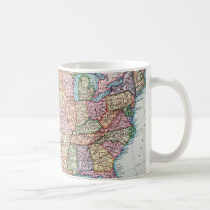 Mug Carte : Les Etats-Unis, 1905