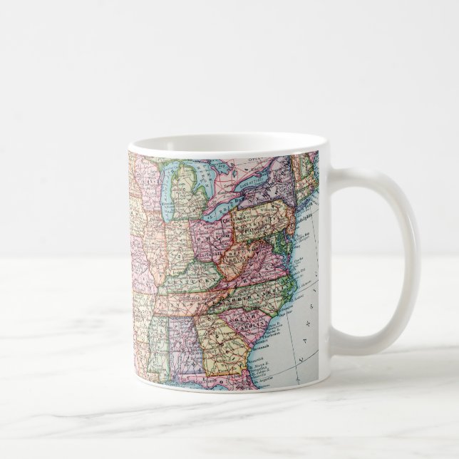 Mug Carte : Les Etats-Unis, 1905 (Droite)