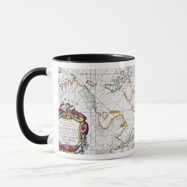 MUG CARTE : LES INDES EST, 1670 (Gauche)