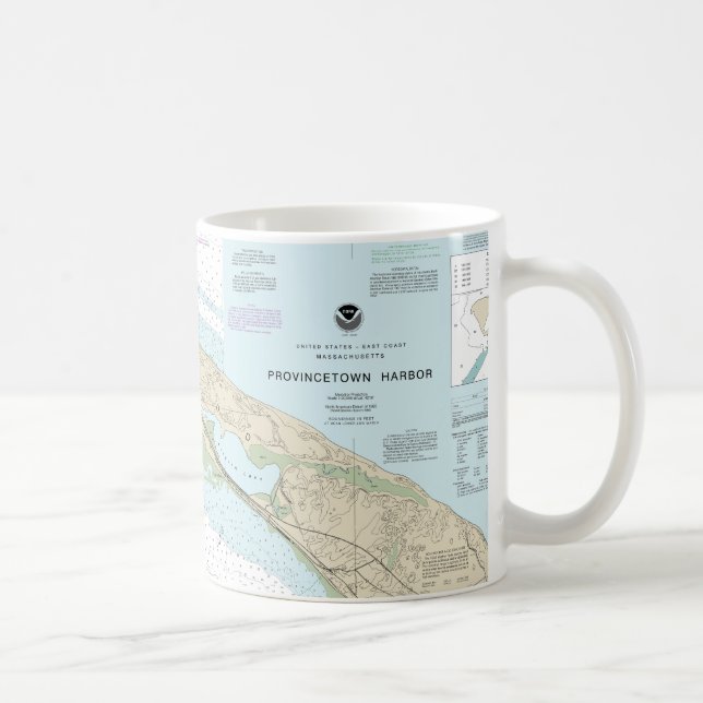 Mug Carte marine du port de Provincetown 13249 (Droite)