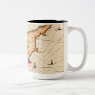Mug carte nautique du 16e/17e siècle