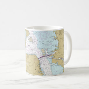 Mug Carte Nautique San Francisco