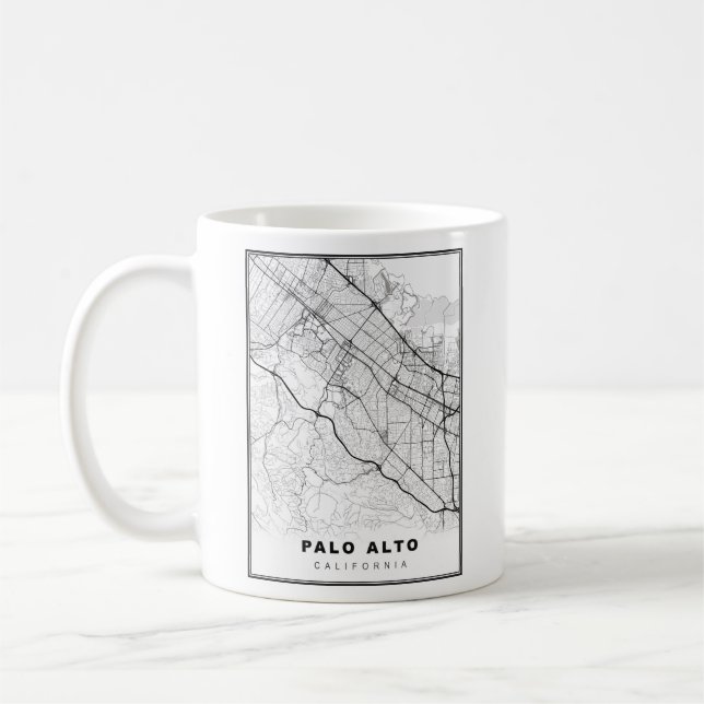 Mug Carte Palo Alto (Gauche)