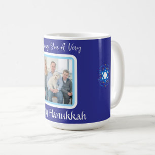 Mug CARTE PHOTO de messages HANOUKKA