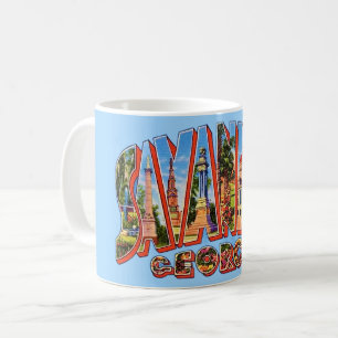Mug Carte Postale Ancienne Savannah Georgie