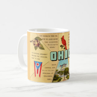Mug Carte postale de faits anciens de l'Ohio