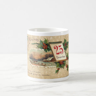 Mug Carte postale des années 1900 'NOËL'