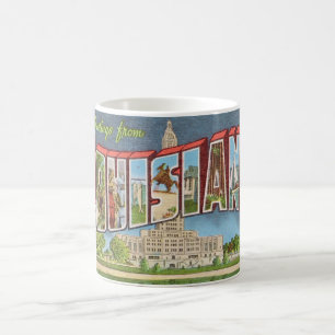 Mug Carte postale rétro de Louisiane