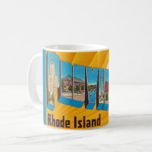 Mug carte postale rétro de Providence RI