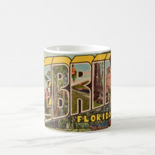 Mug Carte postale Retro Secarry Floride