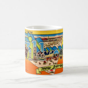 Mug Carte postale Retro Wildwood NJ