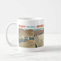 Carte postale vintage : Howdy de Hoover Dam, AZ