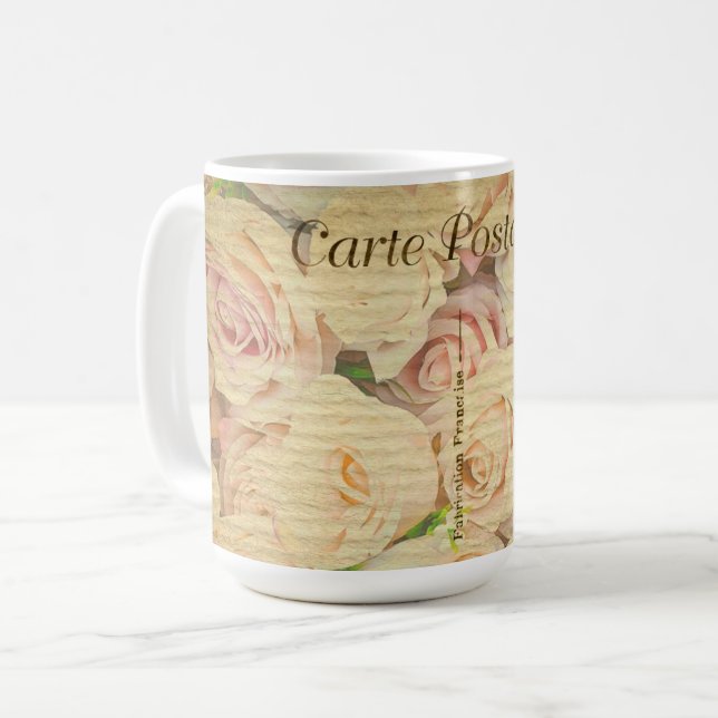 Mug Carte postale vintage Saint-Valentin (Devant gauche)