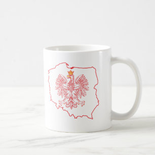Mug Carte Rouge Polonaise Avec Aigle
