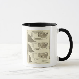 Mug Carte statistique des fous, des idiotiques et des
