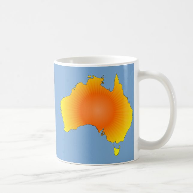 Mug Carte Sunny Australie (Droite)