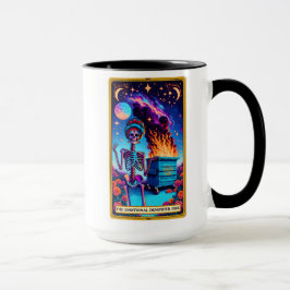 Mug Carte Tarot Amusante/Feu de Dumpster Émotionnel