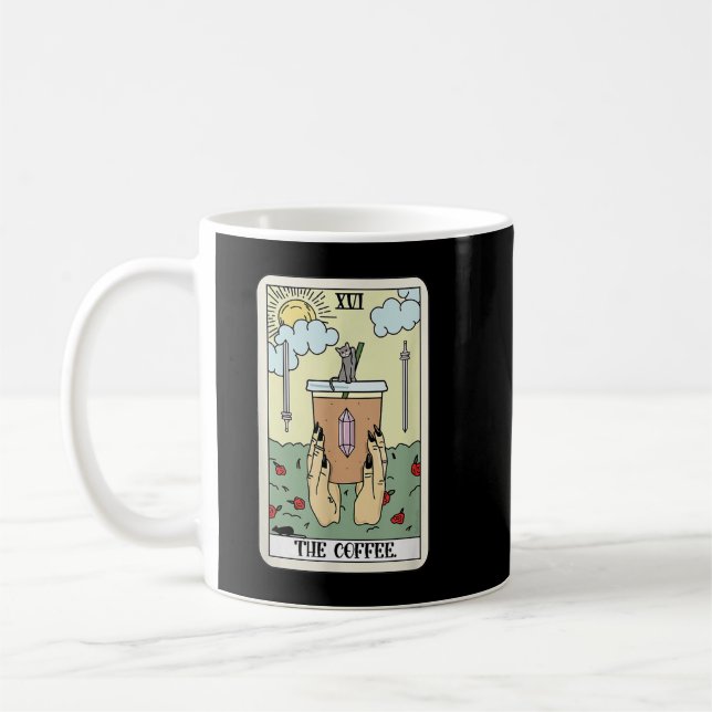 Mug Carte Tarot Café Lover Café Café Caffiné Avec (Gauche)
