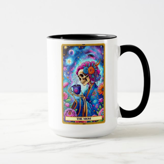 Mug Carte Tarot Drôle/La Maman (Droite)